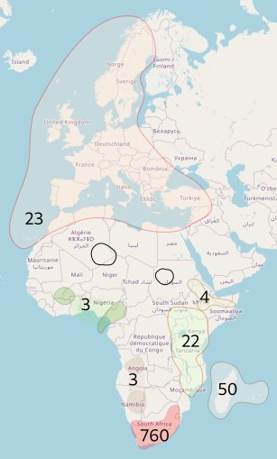 Distribución de Erica